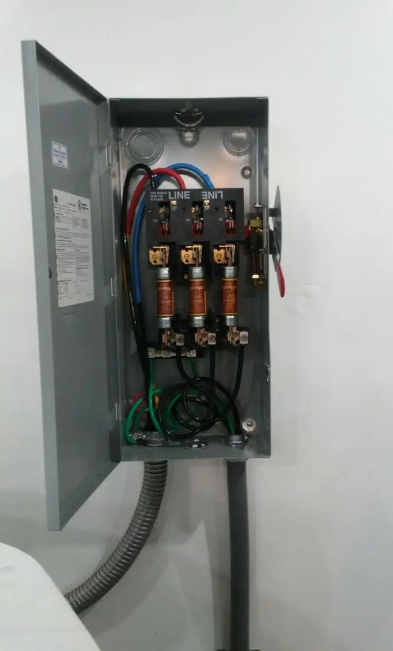 Three-phase disconnect switch installed for Electrical Wiring & Rewiring in Bear Creek