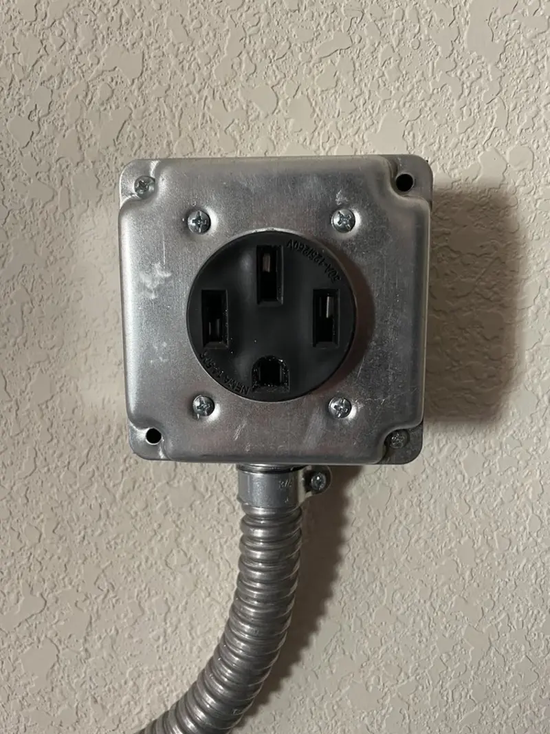 NEMA 14-50 outlet installed for Electrical Panel Upgrade in Bear Creek